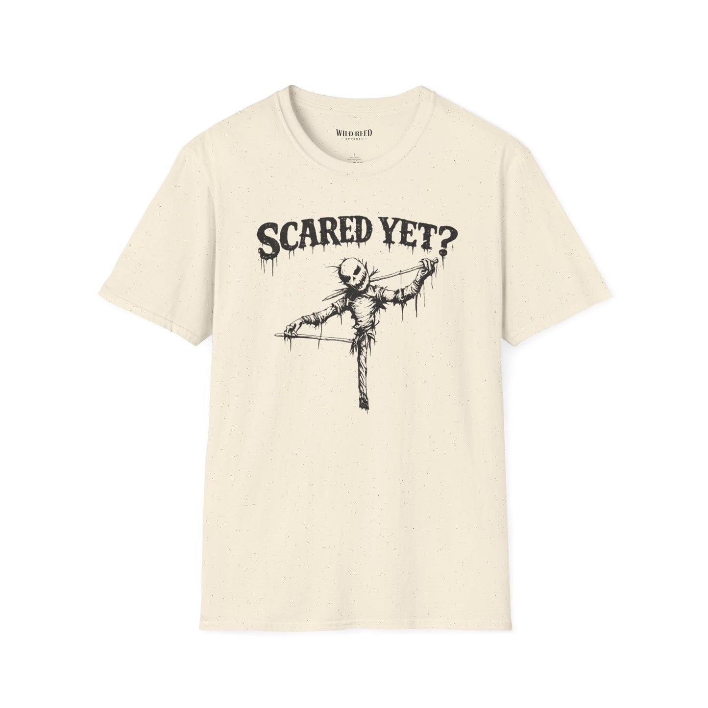 Scared Yet Creepy Scarecrow Halloween T-Shirt