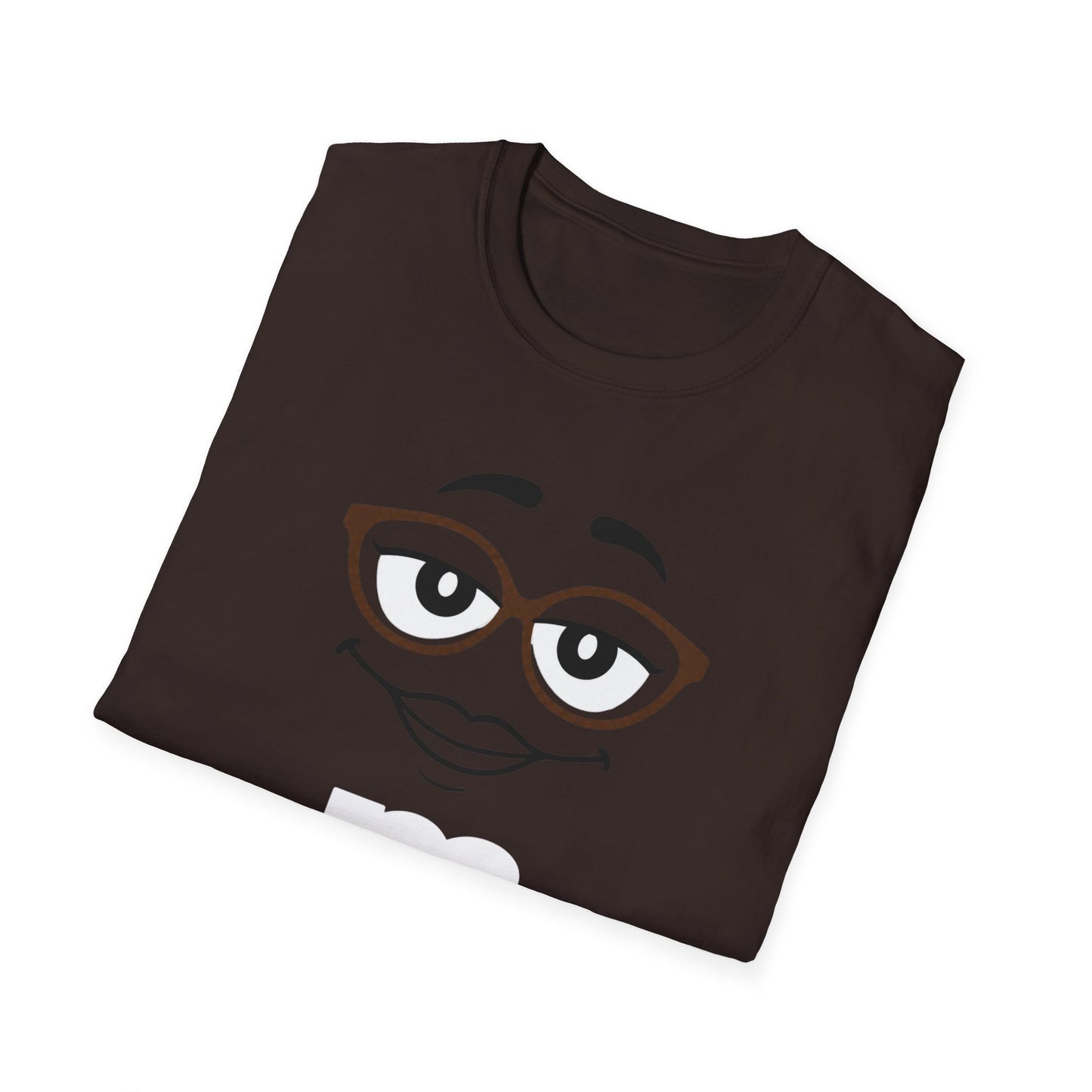 Brown Candy Character Graphic Tee | Funny Brown Candy Face Shirt | Retro Candy Lover T-Shirt