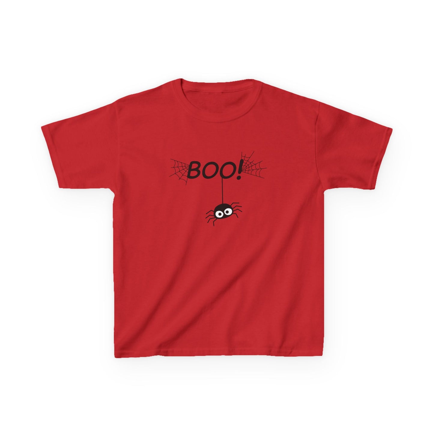 Boo Spider Kids T-Shirt | Cute Halloween Spider Youth Graphic Tee for Boys & Girls