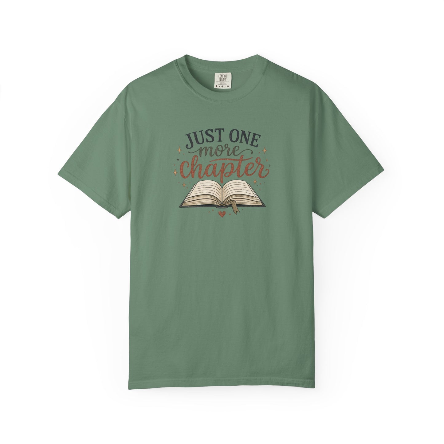 Just One More Chapter Shirt, Book Lover T-Shirt, Reader Graphic Tee, Cozy Reading Shirt, Bibliophile Gift, Bookish Tee