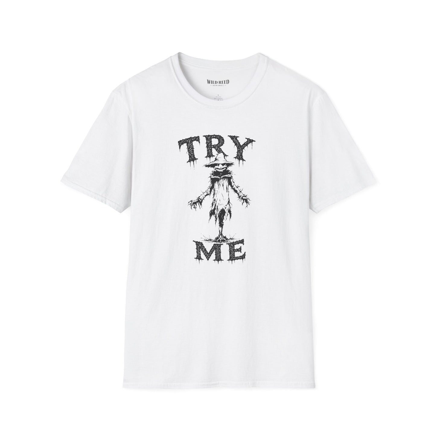 Try Me Creepy Scarecrow Halloween T-Shirt