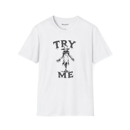 Try Me Creepy Scarecrow Halloween T-Shirt