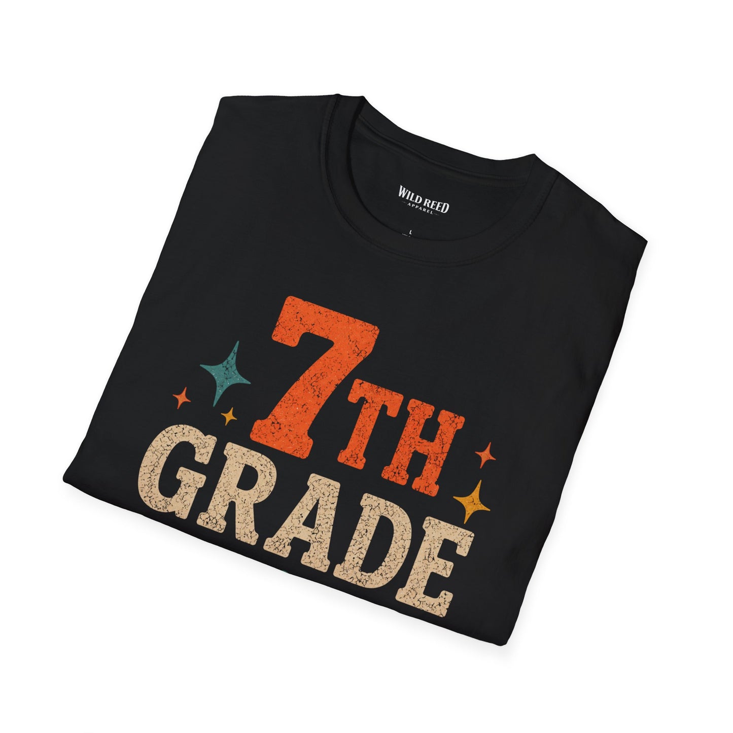 7th Grade Teacher Shirt | Back to School Teacher Tee | Retro Grade Level Graphic T-Shirt