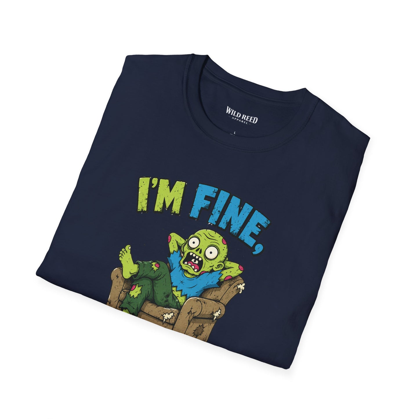 I’m Fine Really Funny Zombie Graphic Tee