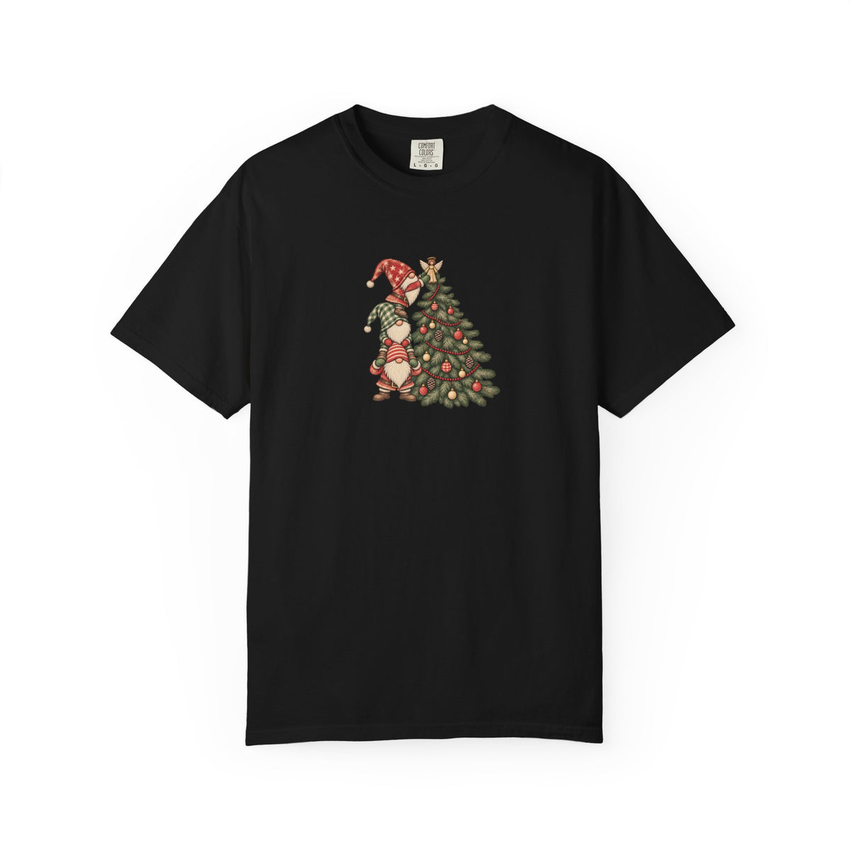 Christmas Gnome Graphic Tee | Cute Holiday Comfort Colors Shirt