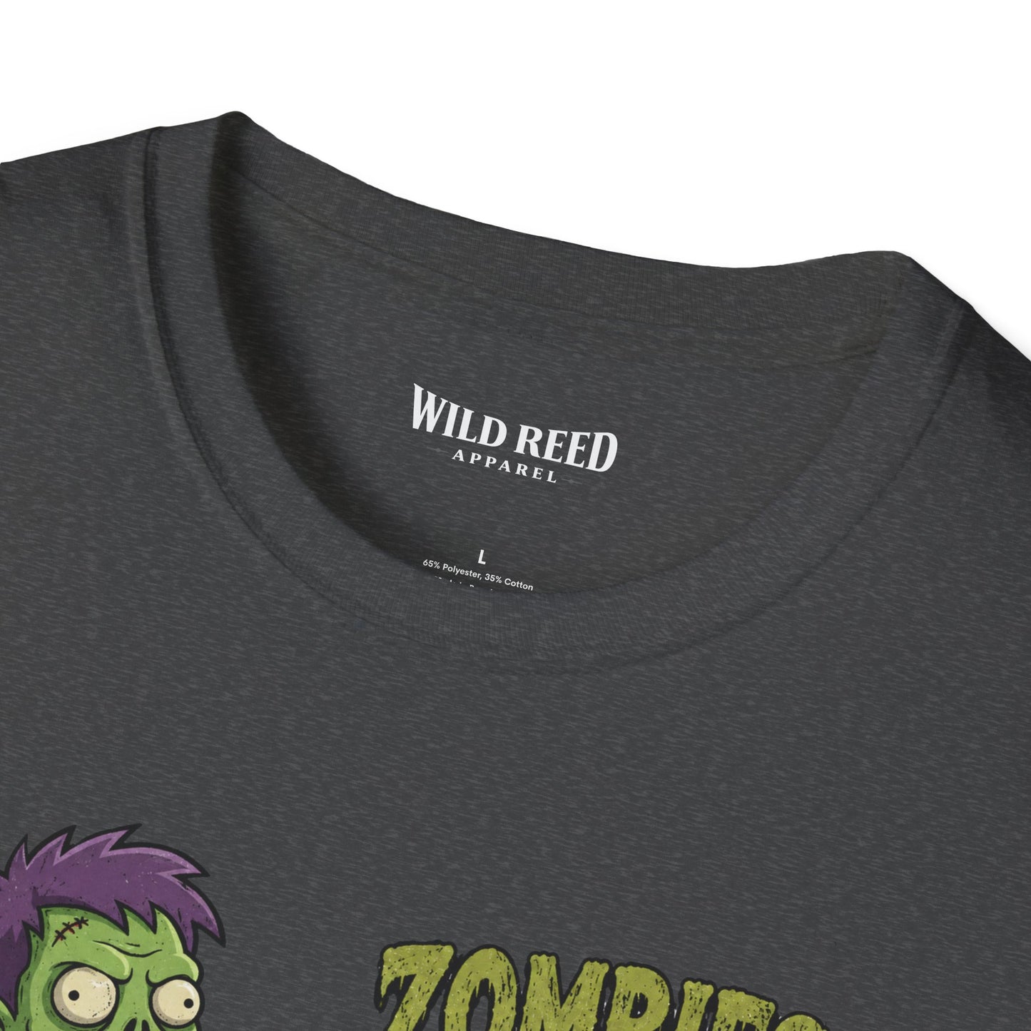 Zombies Eat Brains You’re Safe Funny Zombie Graphic Tee