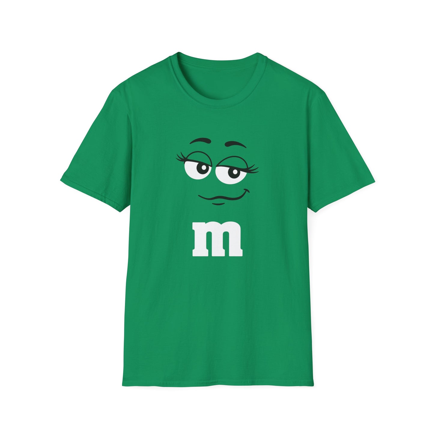 Green Candy Character Graphic Tee | Funny Green Candy Face Shirt | Retro Candy Lover T-Shirt