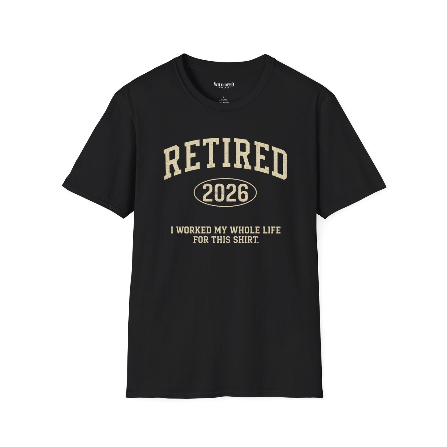 Retired Year Shirt, Personalized Retirement Gift, Funny Retirement Shirt, I Worked My Whole Life for This Shirt, Custom Year Tee