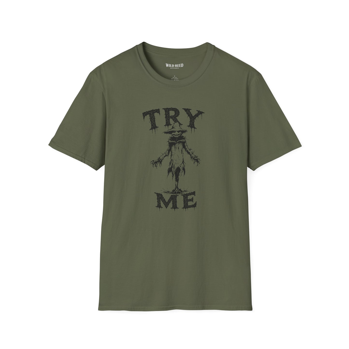 Try Me Creepy Scarecrow Halloween T-Shirt
