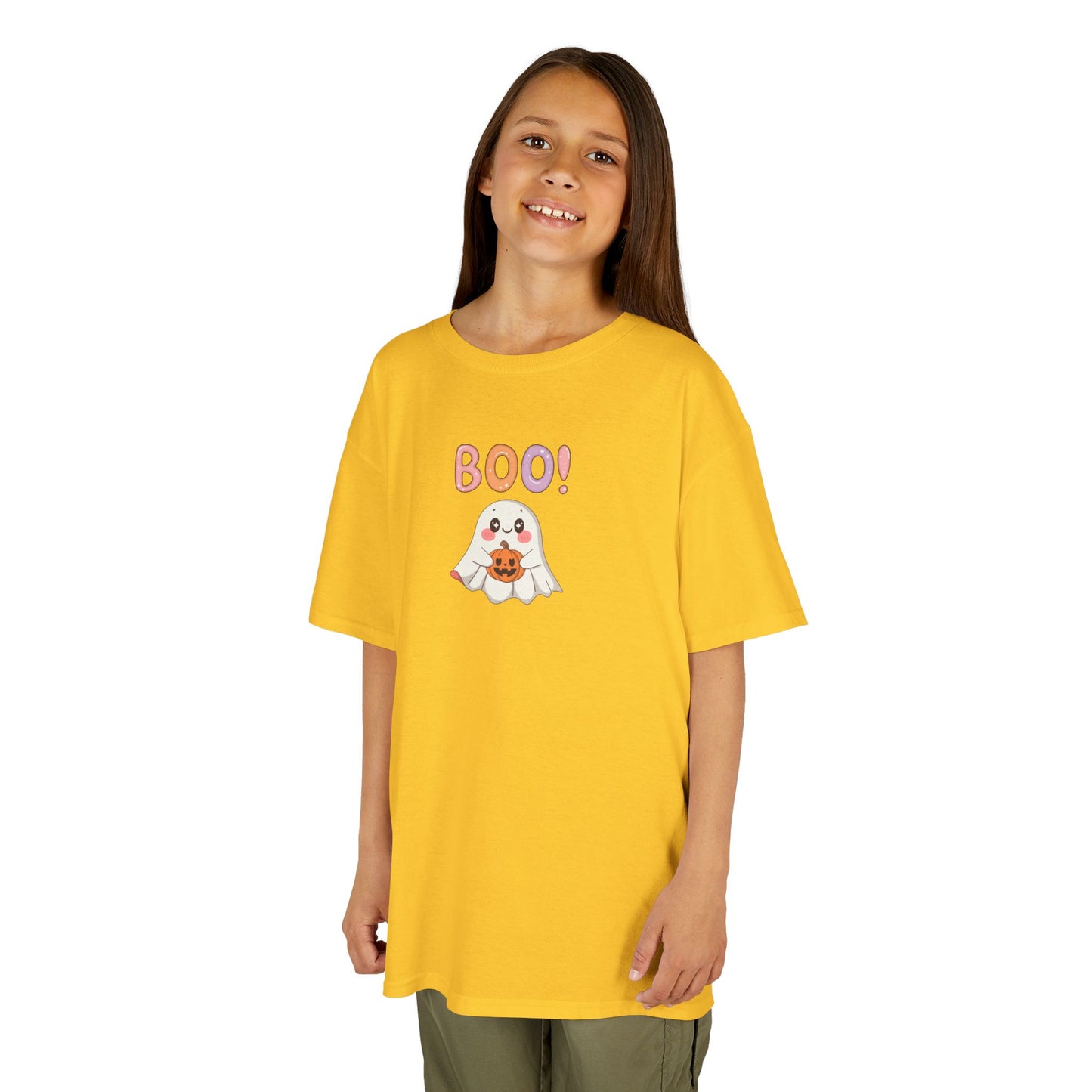BOO Ghost Kids Halloween T-Shirt