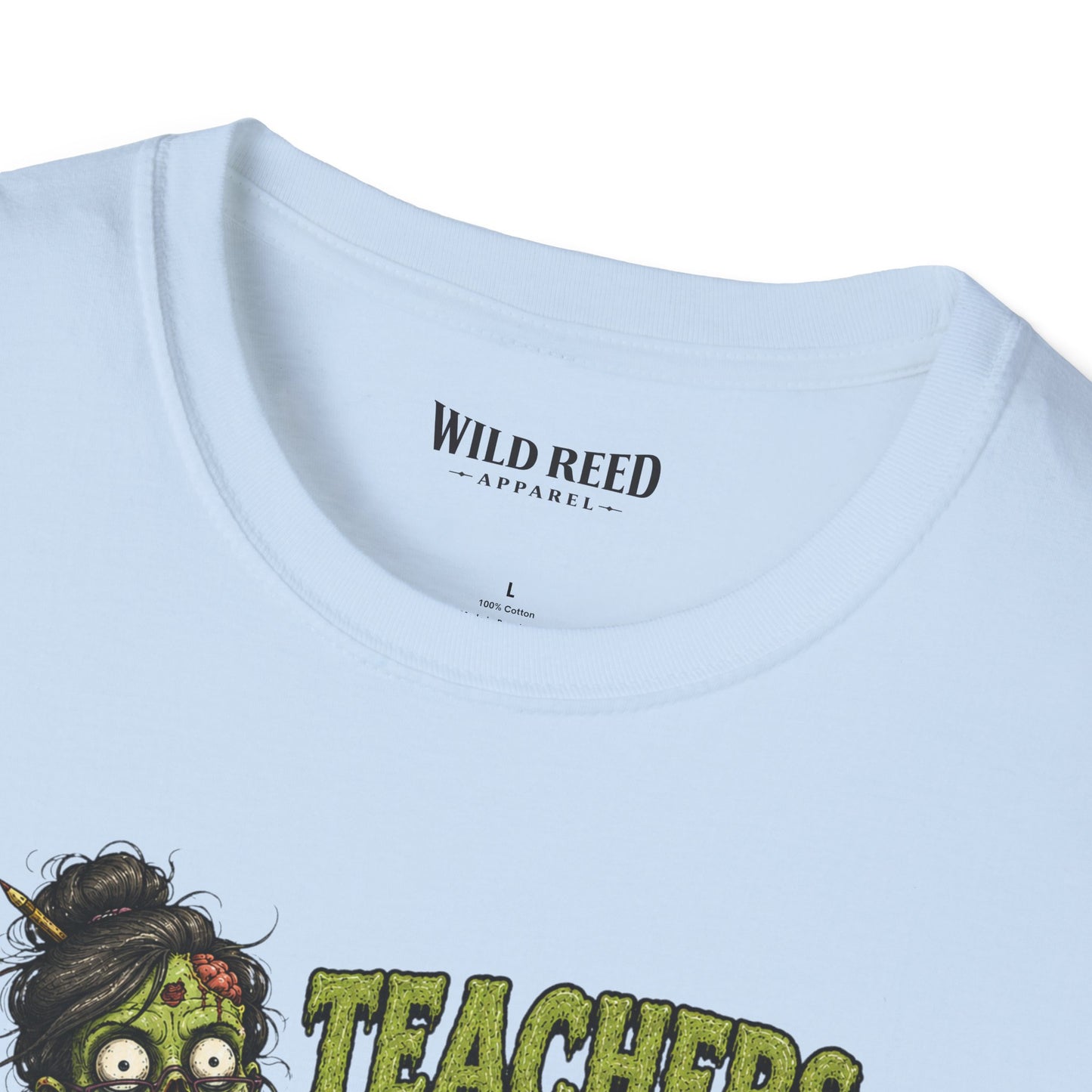Teachers Love Brains Funny Zombie Teacher Graphic Tee