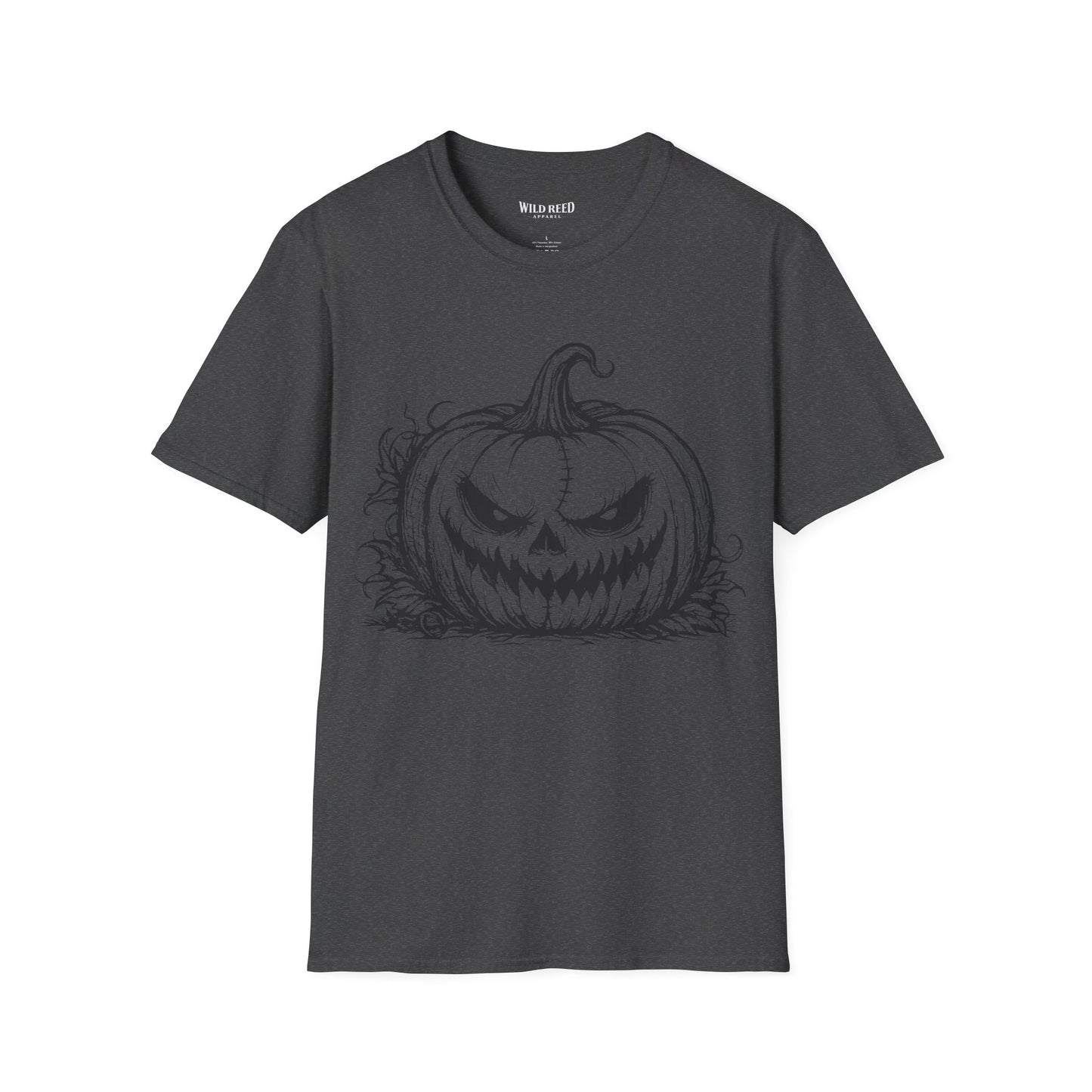 Vintage Sinister Jack O'Lantern Halloween Graphic T-Shirt | Spooky Pumpkin Tee