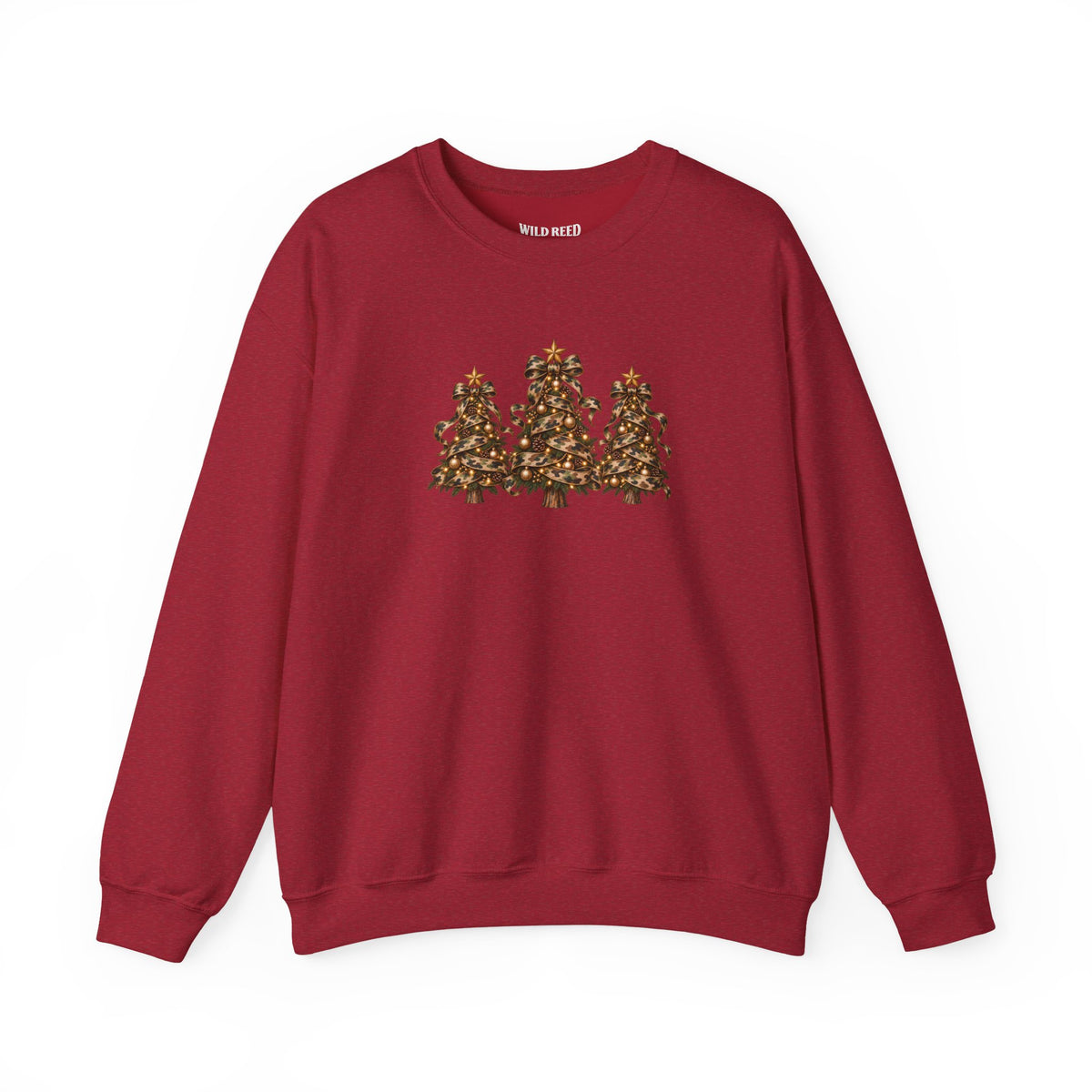 Camo Christmas Trees Sweatshirt | Rustic Holiday Crewneck