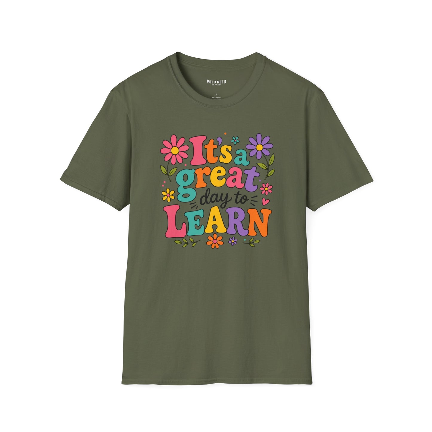 It's a Great Day to Learn Shirt | Teacher Tee | Colorful Back to School Graphic T-Shirt