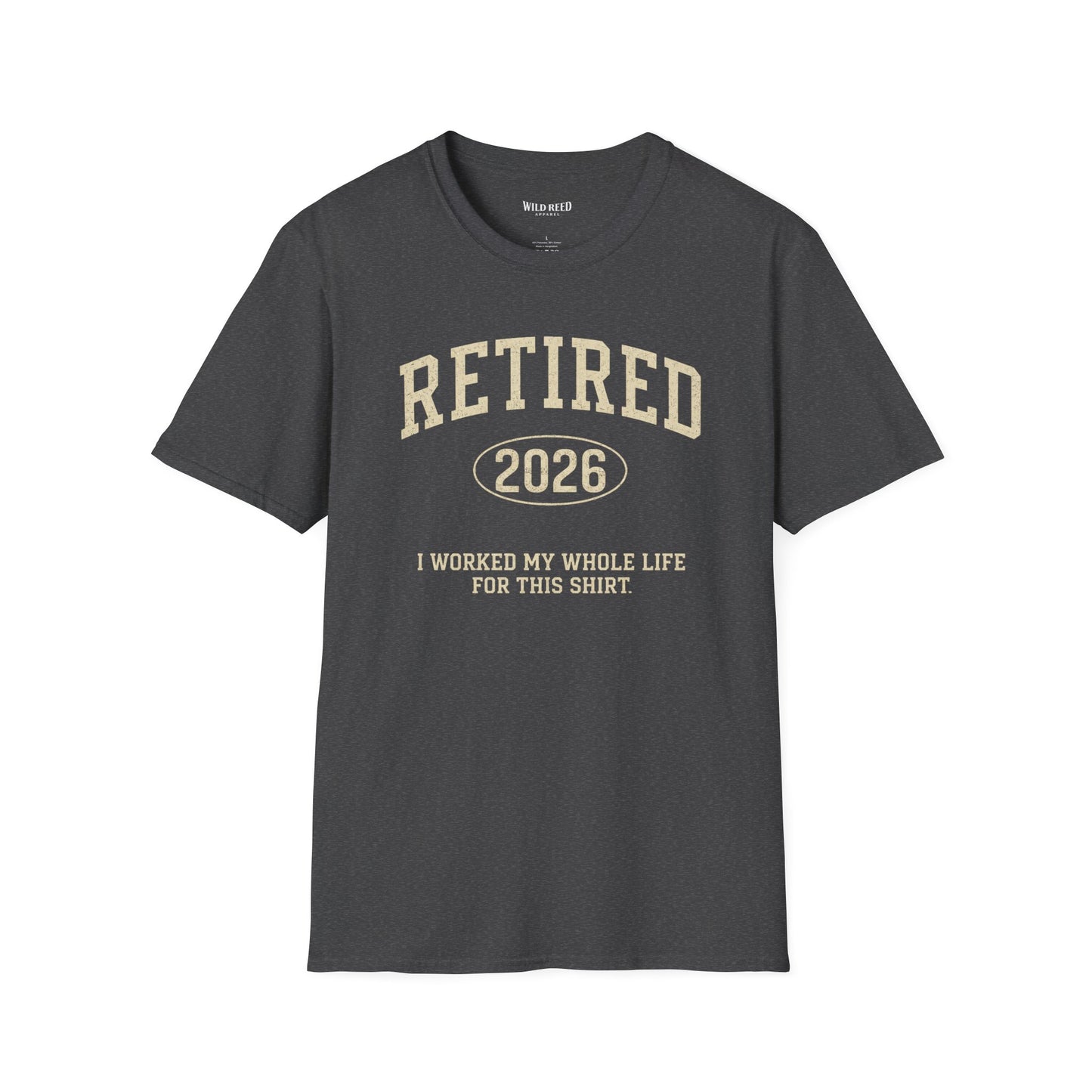 Retired Year Shirt, Personalized Retirement Gift, Funny Retirement Shirt, I Worked My Whole Life for This Shirt, Custom Year Tee