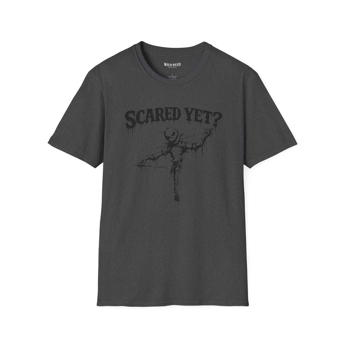 Scared Yet Creepy Scarecrow Halloween T-Shirt