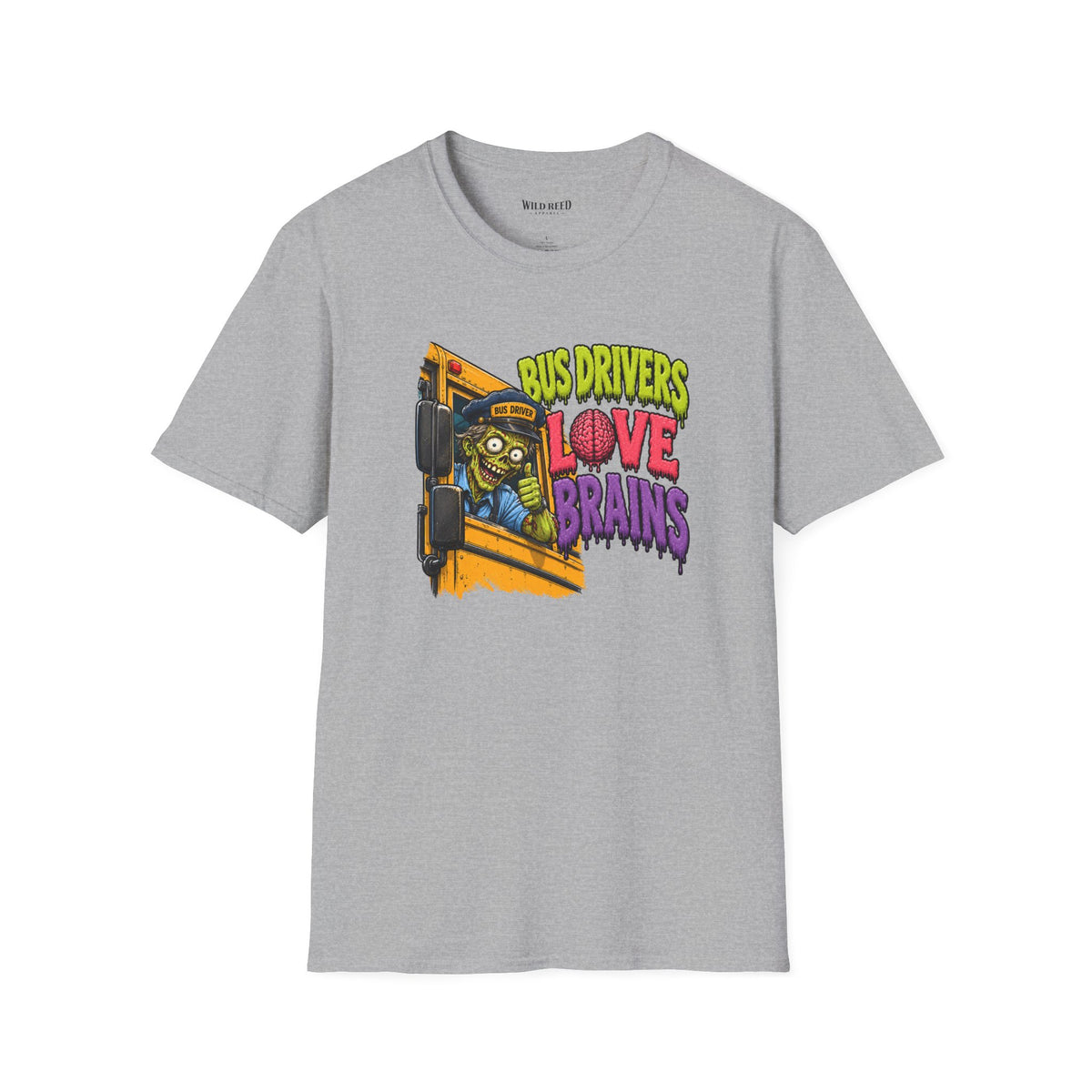 Bus Drivers Love Brains Shirt | Funny Halloween Bus Driver Tee