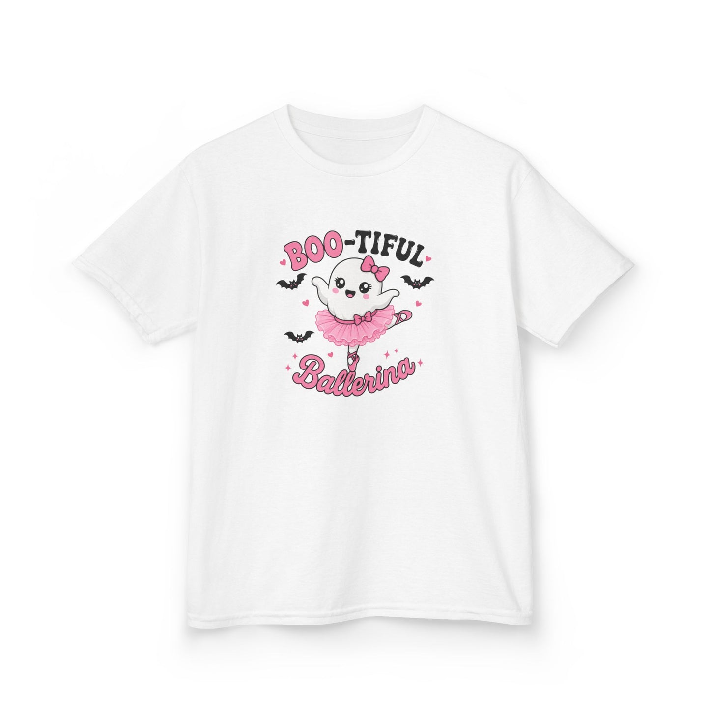 Boo-tiful Ballerina Kids Halloween T-Shirt | Cute Ghost Ballet Tee for Girls
