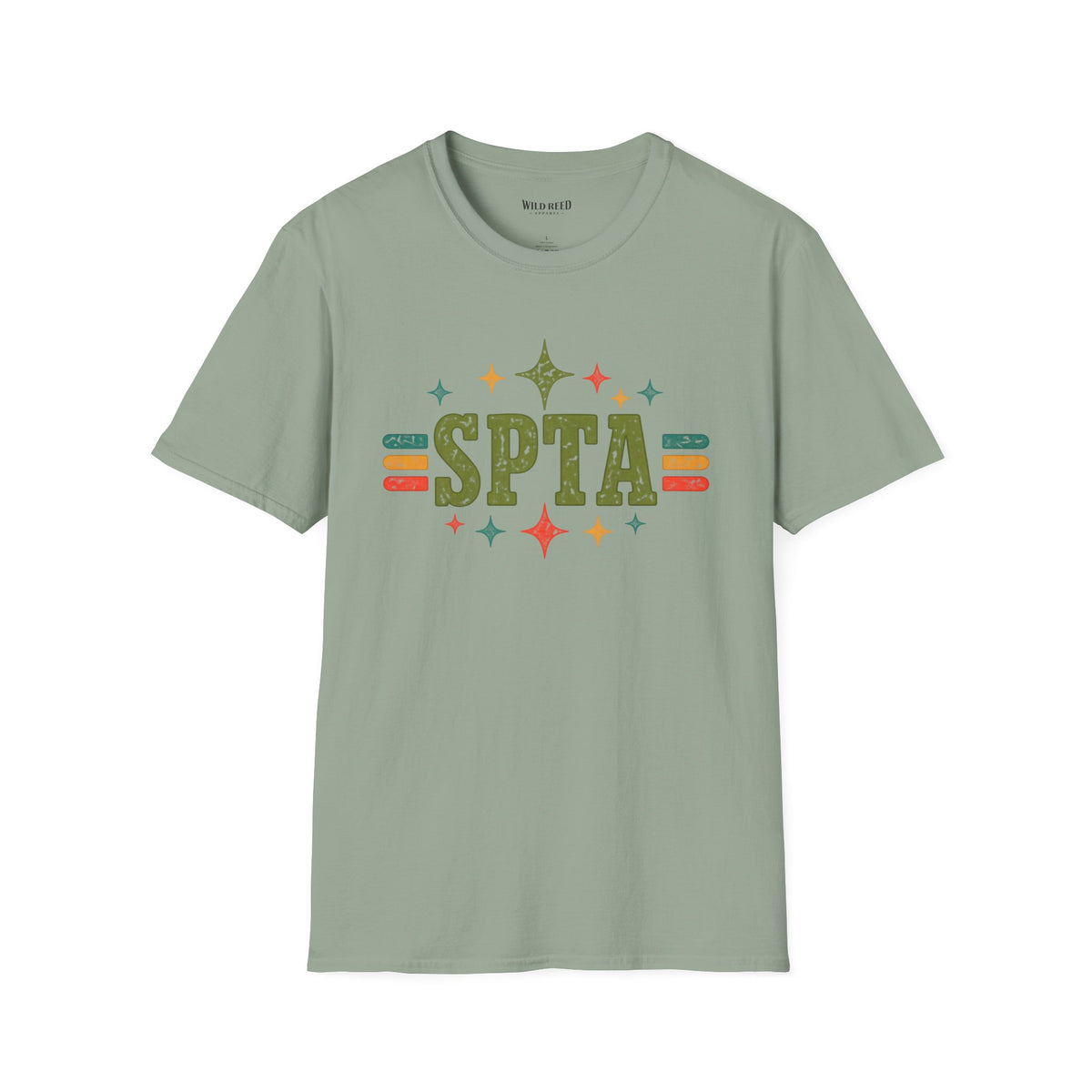 SPTA Retro Collegiate Graphic Tee | School Support Staff Shirt