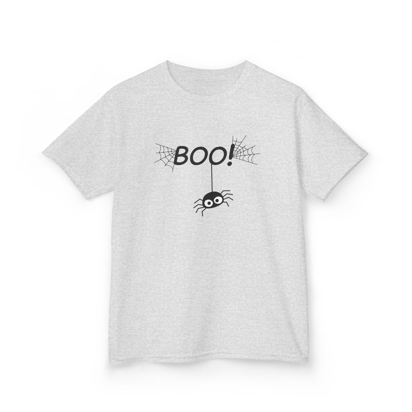 Boo Spider Kids T-Shirt | Cute Halloween Spider Youth Graphic Tee for Boys & Girls