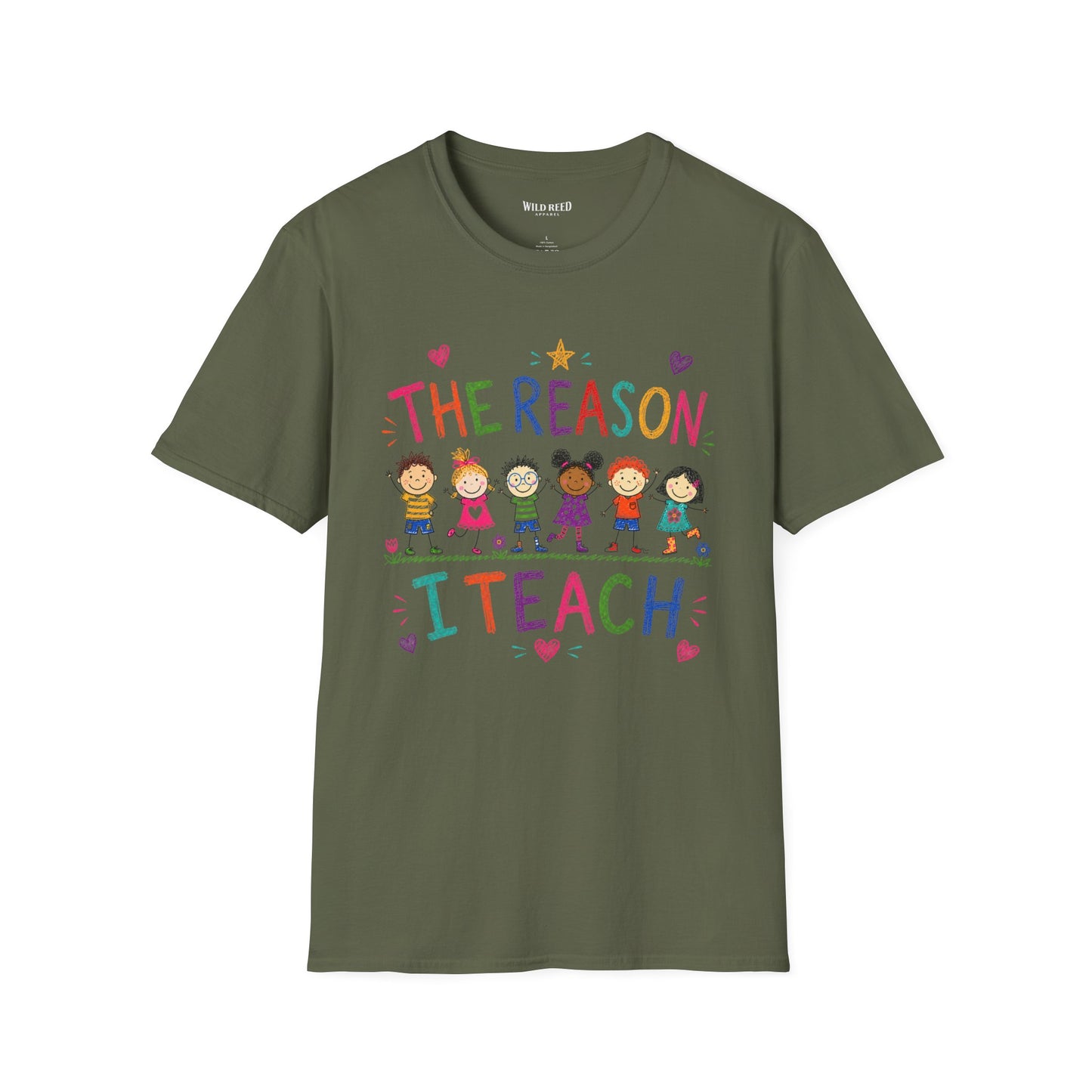 The Reason I Teach Shirt | Colorful Teacher Tee | Back to School Graphic T-Shirt