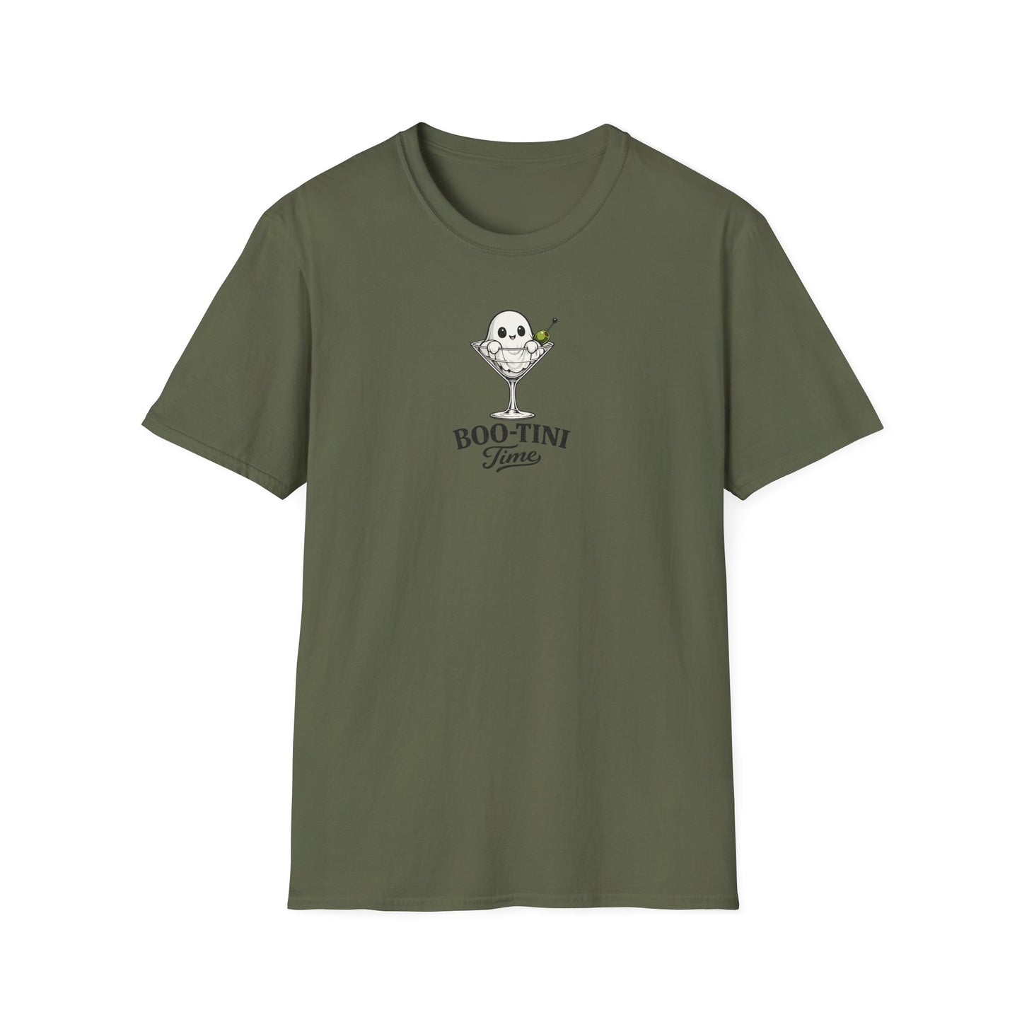 Boo-Tini Time Cute Ghost Martini Halloween T-Shirt