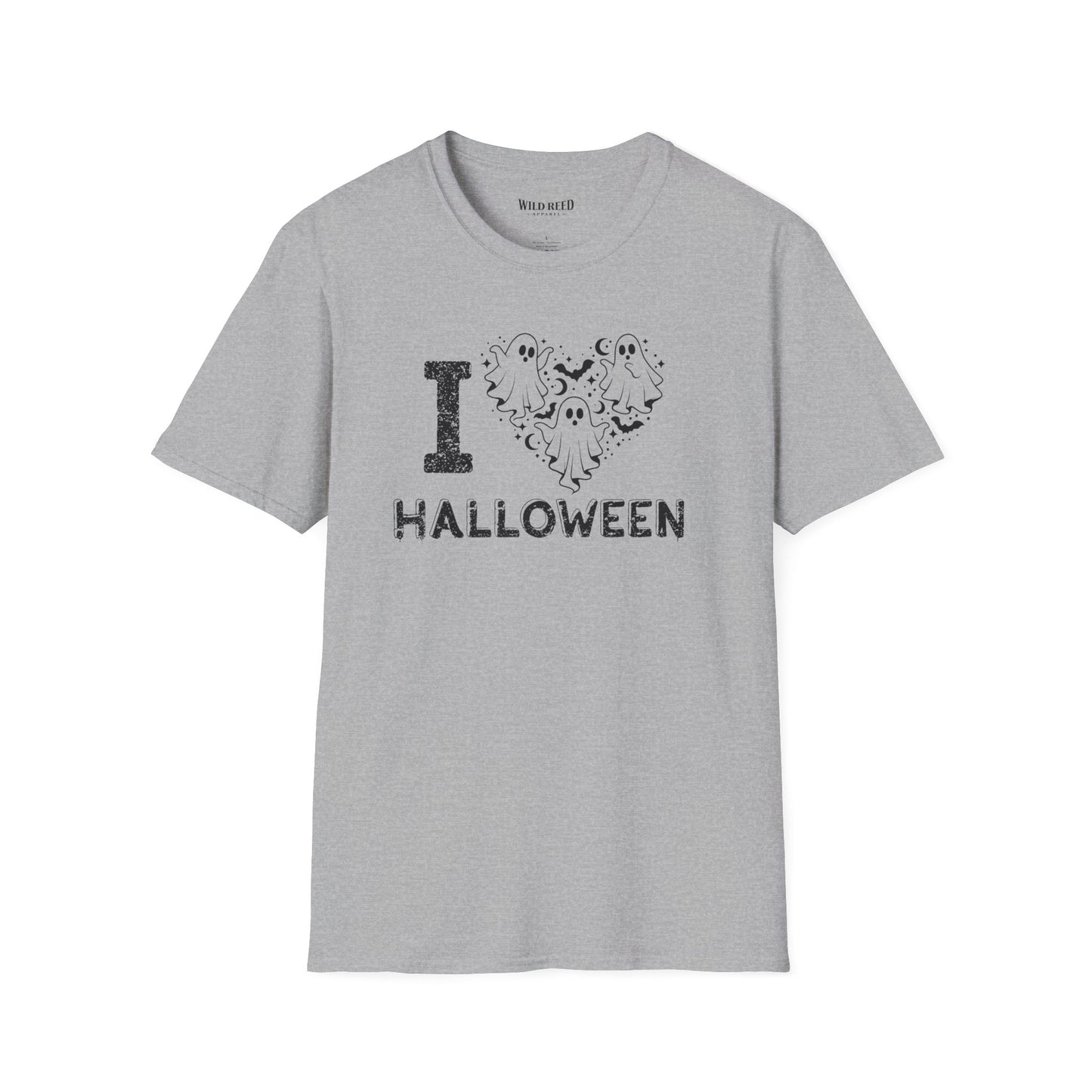 I Love Halloween Ghost Heart T-Shirt