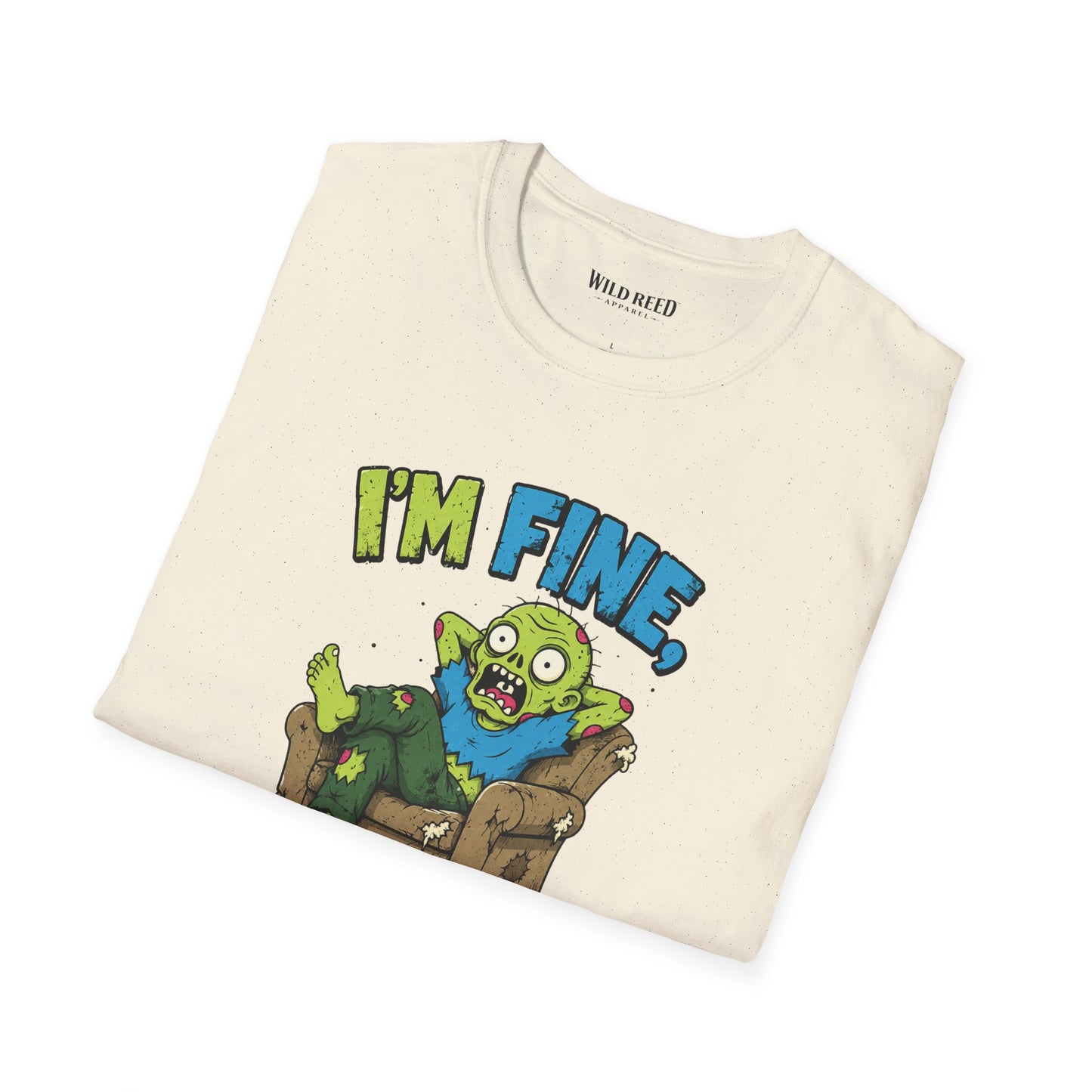 I’m Fine Really Funny Zombie Graphic Tee