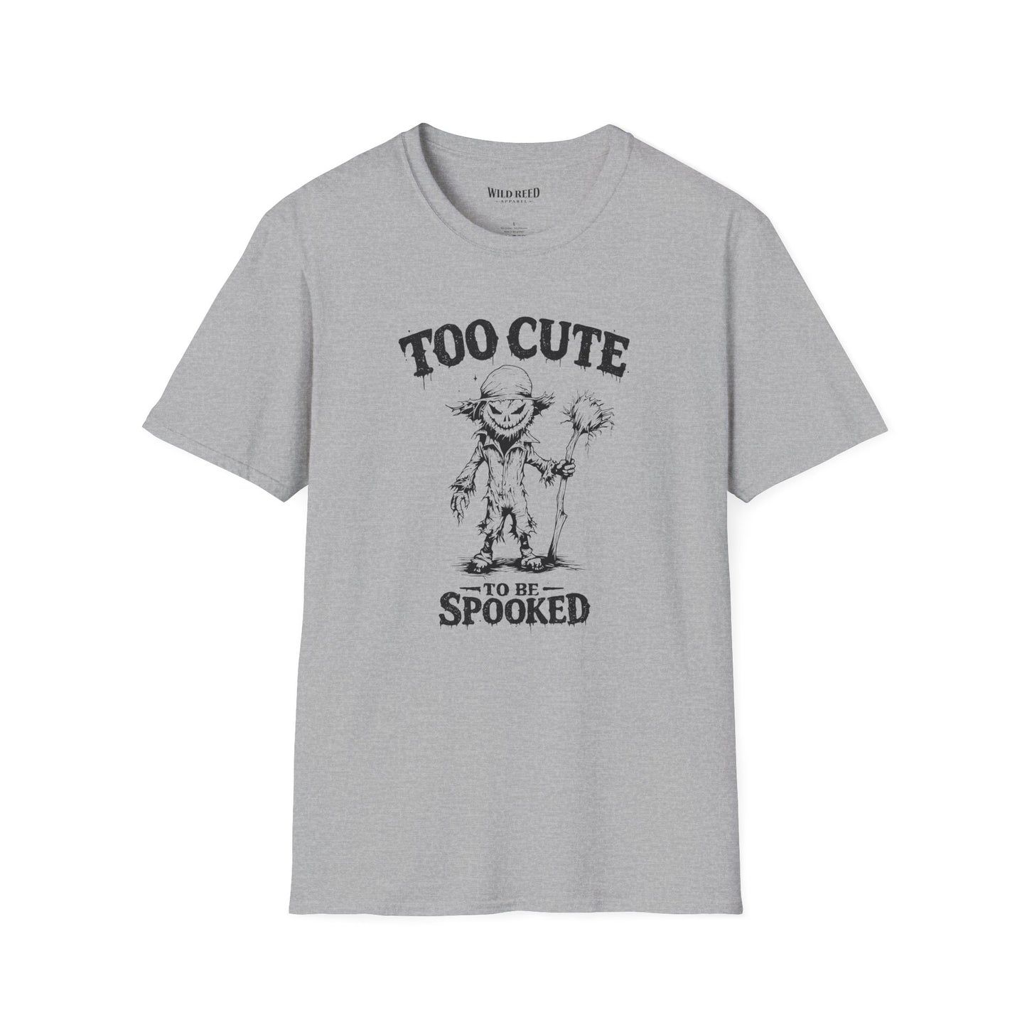 Too Cute to Be Spooked Scarecrow Halloween T-Shirt