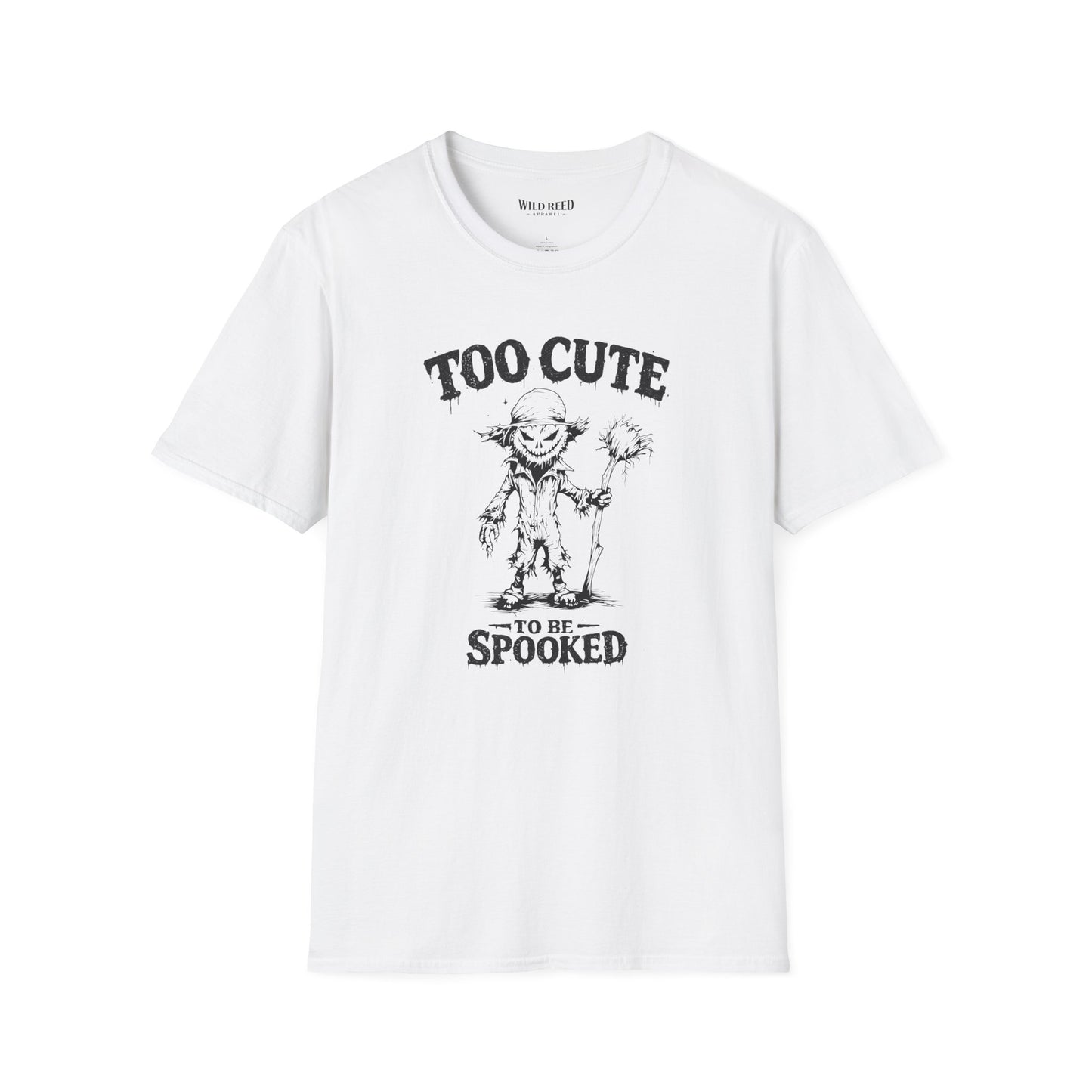 Too Cute to Be Spooked Scarecrow Halloween T-Shirt