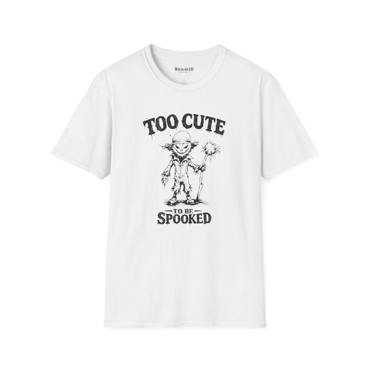 Too Cute to Be Spooked Scarecrow Halloween T-Shirt