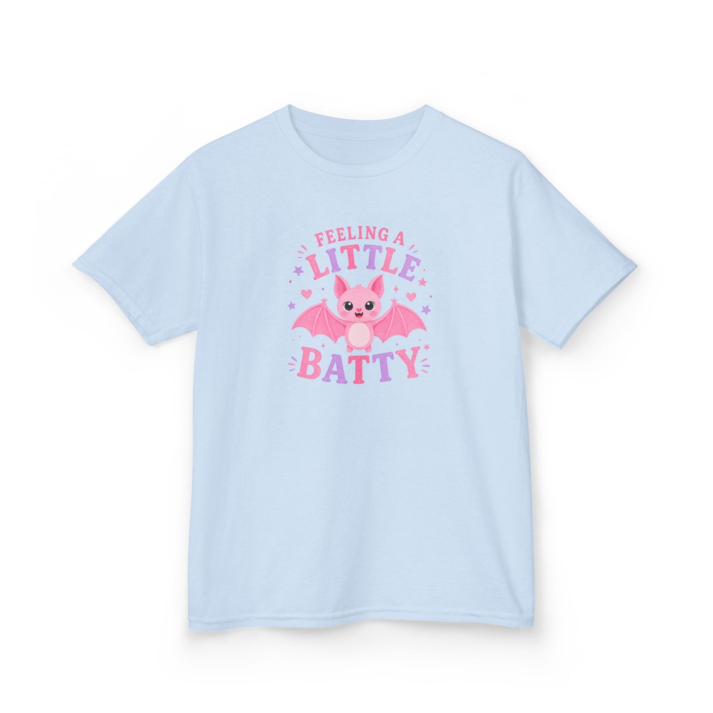 Feeling a Little Batty Pink Kids Halloween T-Shirt