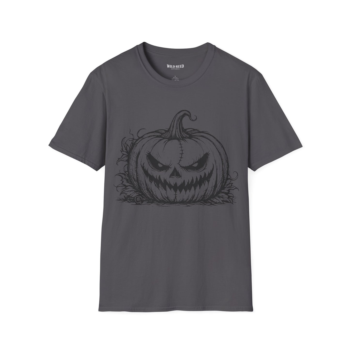 Vintage Sinister Jack O'Lantern Halloween Graphic T-Shirt | Spooky Pumpkin Tee