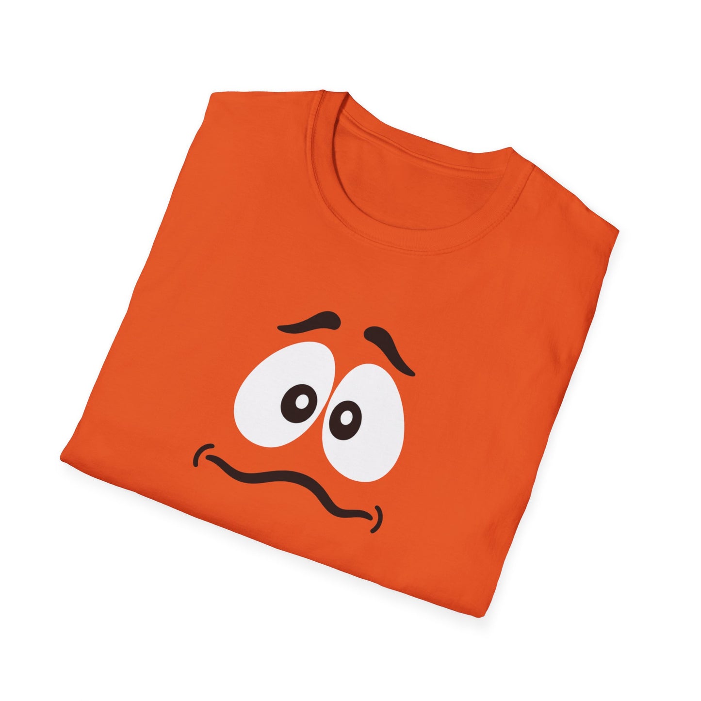 Orange Candy Character Graphic Tee | Funny Orange Candy Face Shirt | Retro Candy Lover T-Shirt