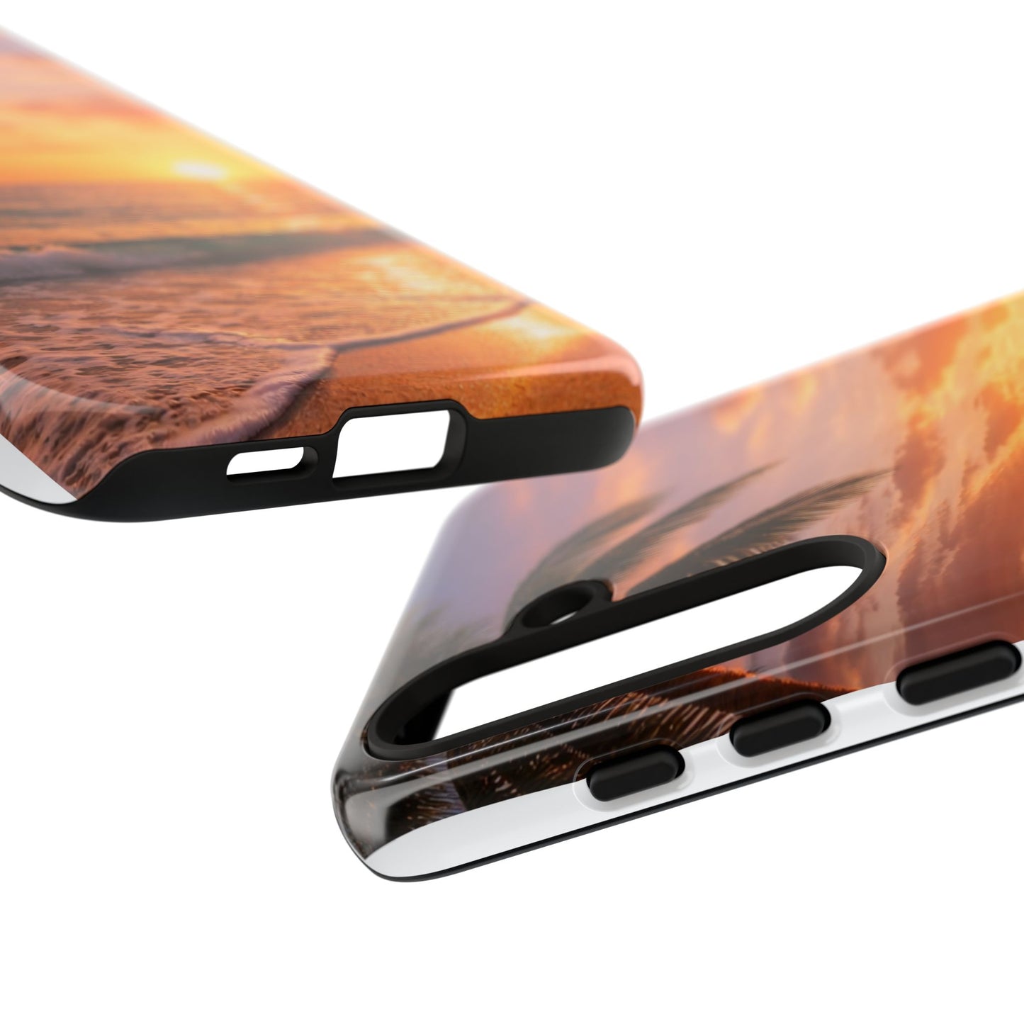 Golden Hour Beach Case — Tropical Palm Sunset Protective Case
