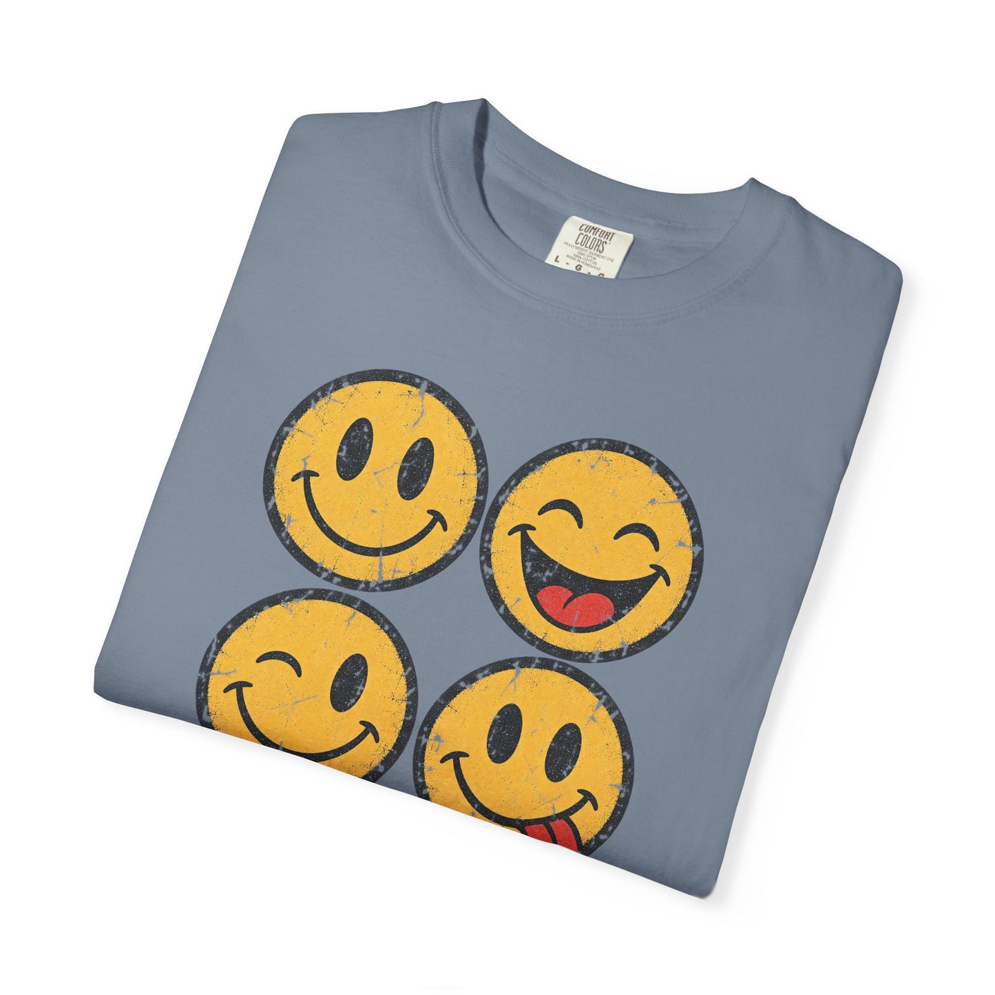 Vintage Happy Faces Graphic Tee