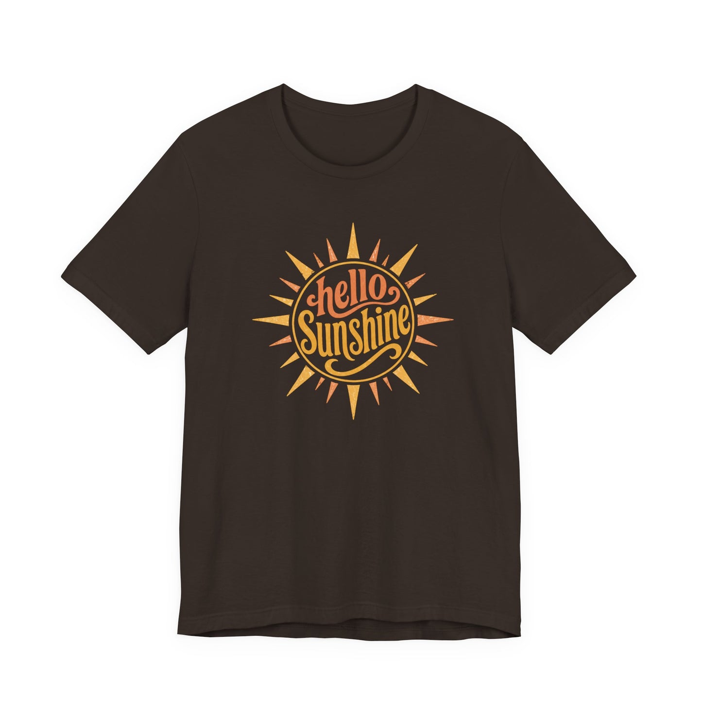 Hello Sunshine Retro Graphic Tee | Bella Canvas Summer Shirt | Vintage Sunshine Shirt | Cute Vacation Tee | Wild Reed Apparel