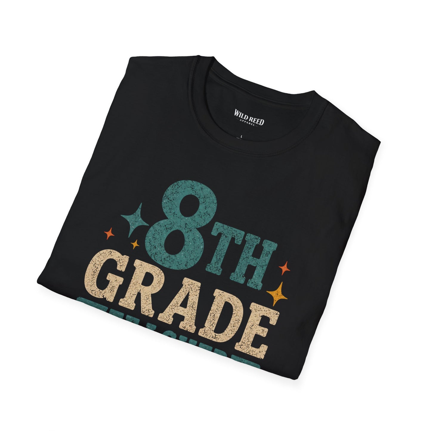 8th Grade Teacher Shirt | Back to School Teacher Tee | Retro Grade Level Graphic T-Shirt