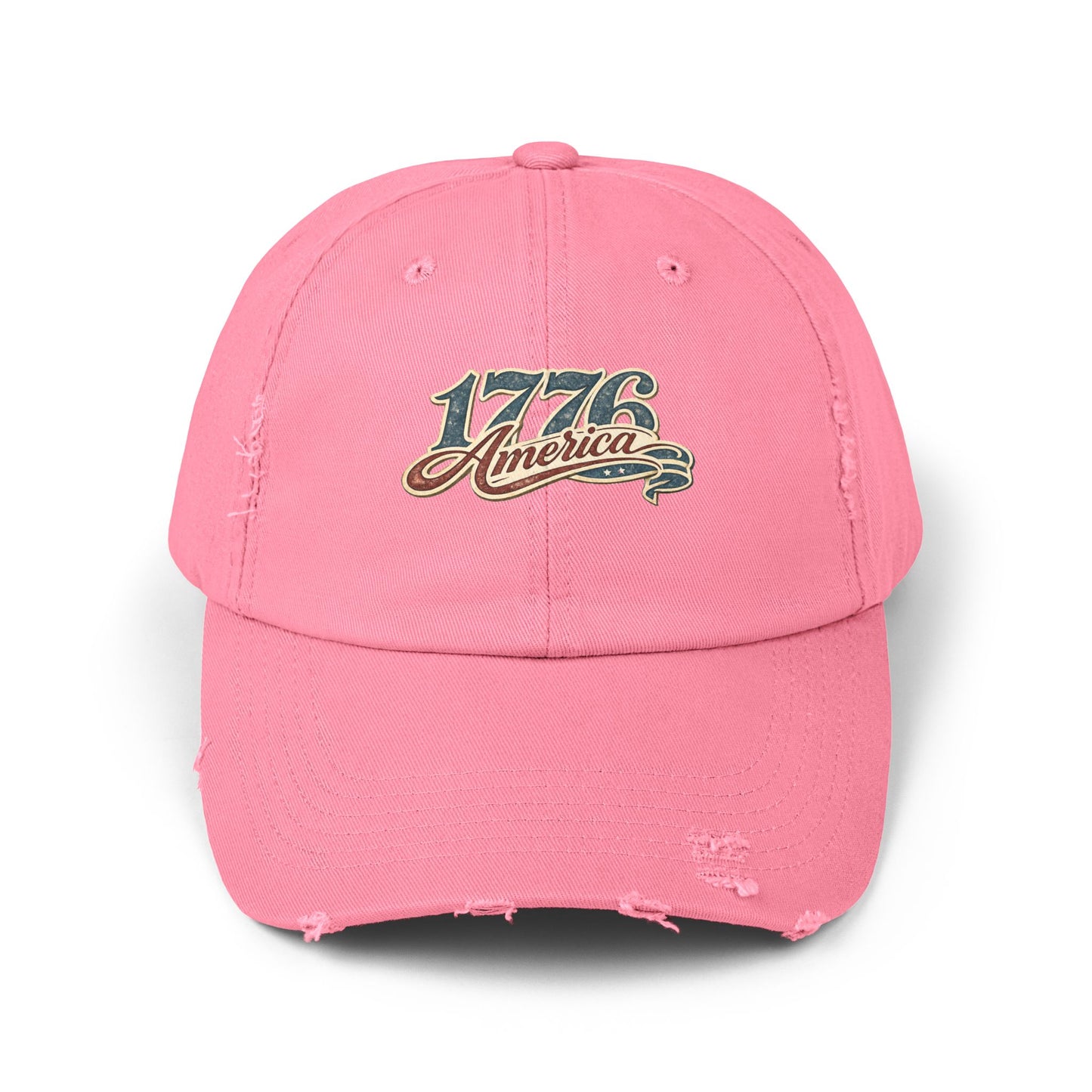 America 1776 Distressed Cap • Patriotic Vintage Hat • Americana Baseball Cap • Unisex Graphic Hat