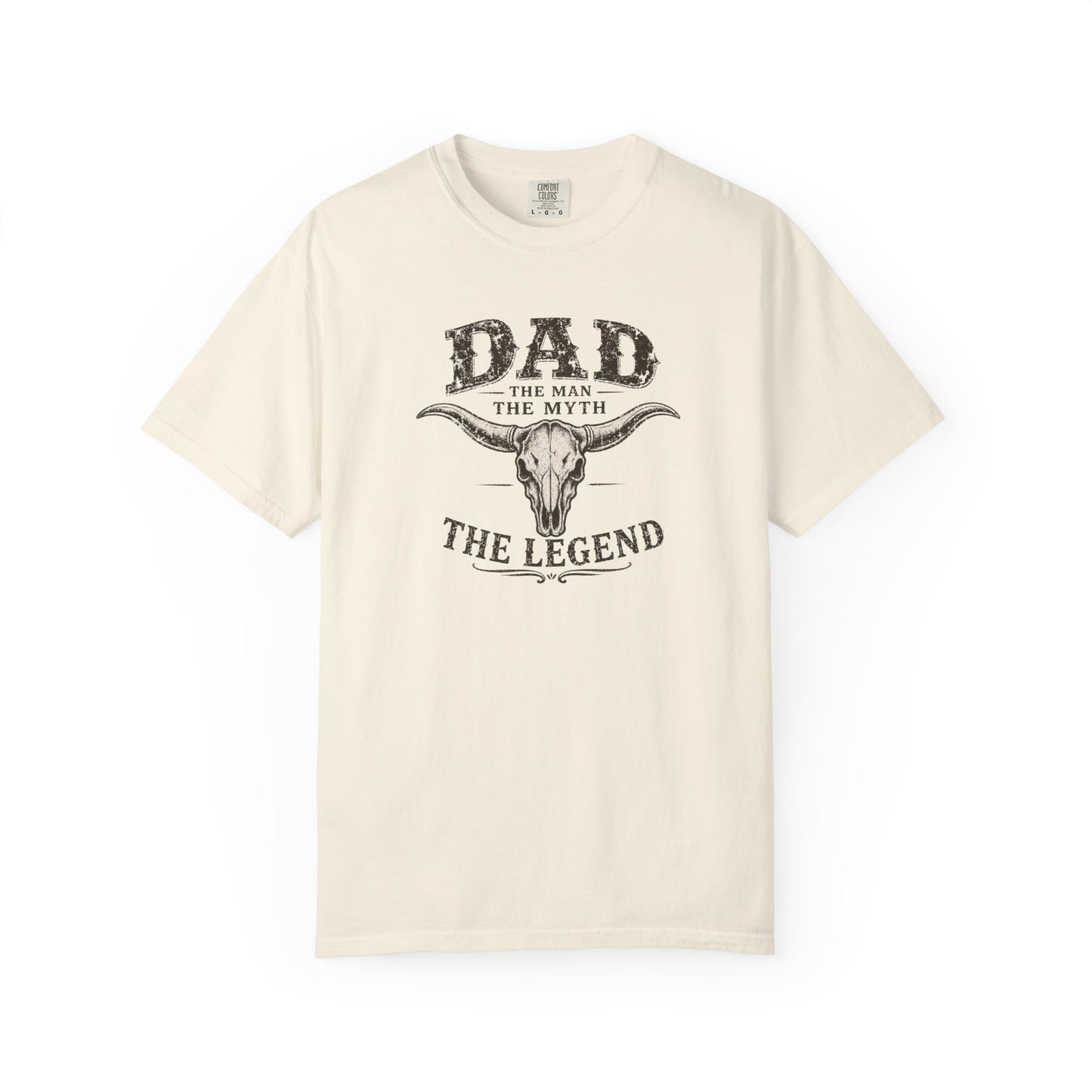 Western Dad Graphic Tee | Vintage Father’s Day Shirt | The Man The Myth The Legend Tee | Rustic Longhorn Dad Shirt