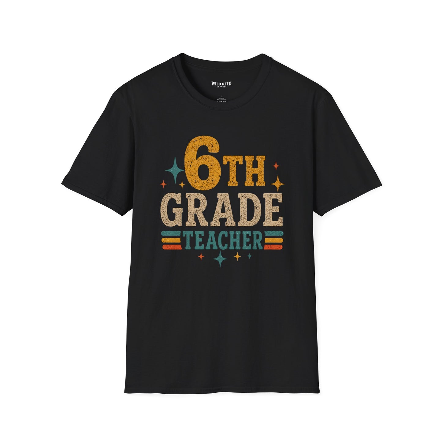 6th Grade Teacher Shirt, Retro Teacher Tee, Sixth Grade Shirt, Back to School Shirt, Teacher Gift, Classroom Shirt, Educator Tee