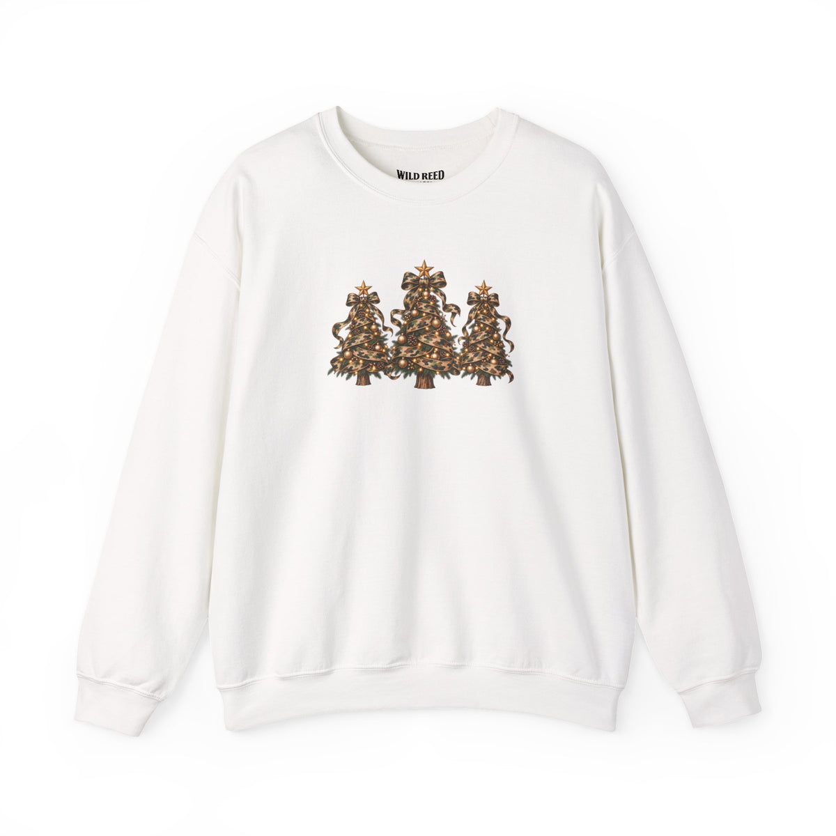 Camo Christmas Trees Sweatshirt | Rustic Holiday Crewneck