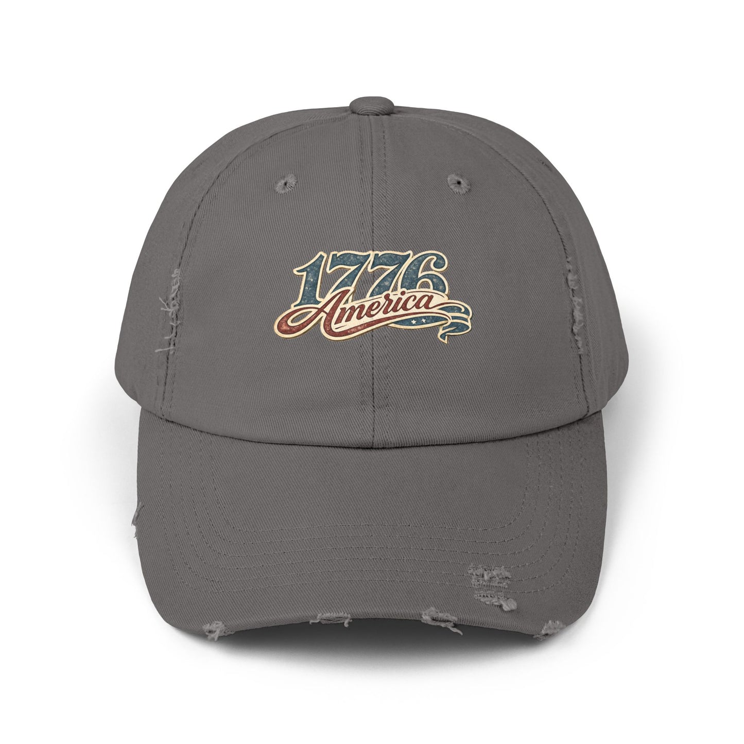 America 1776 Distressed Cap • Patriotic Vintage Hat • Americana Baseball Cap • Unisex Graphic Hat