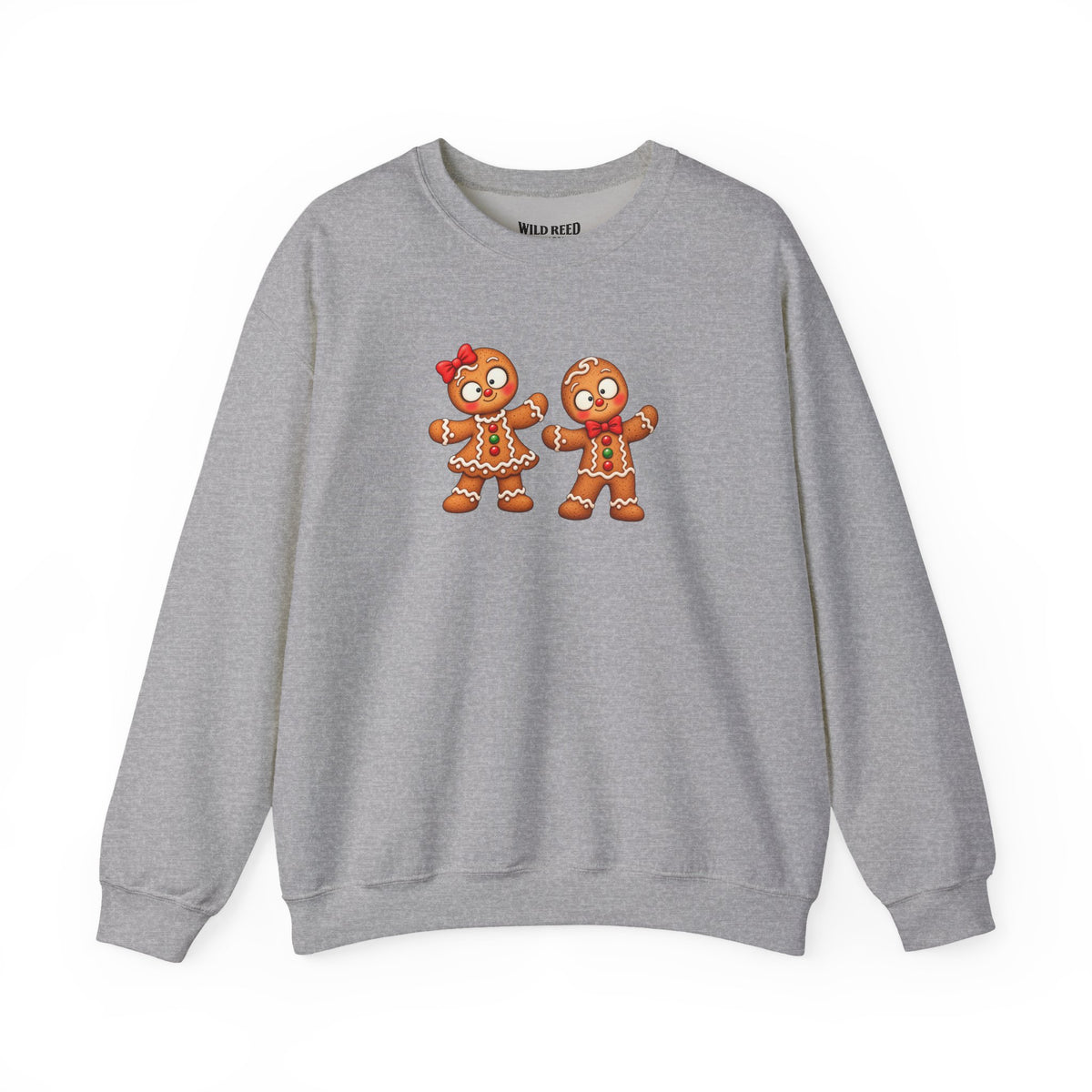 Gingerbread Couple Christmas Sweatshirt | Gildan 18000