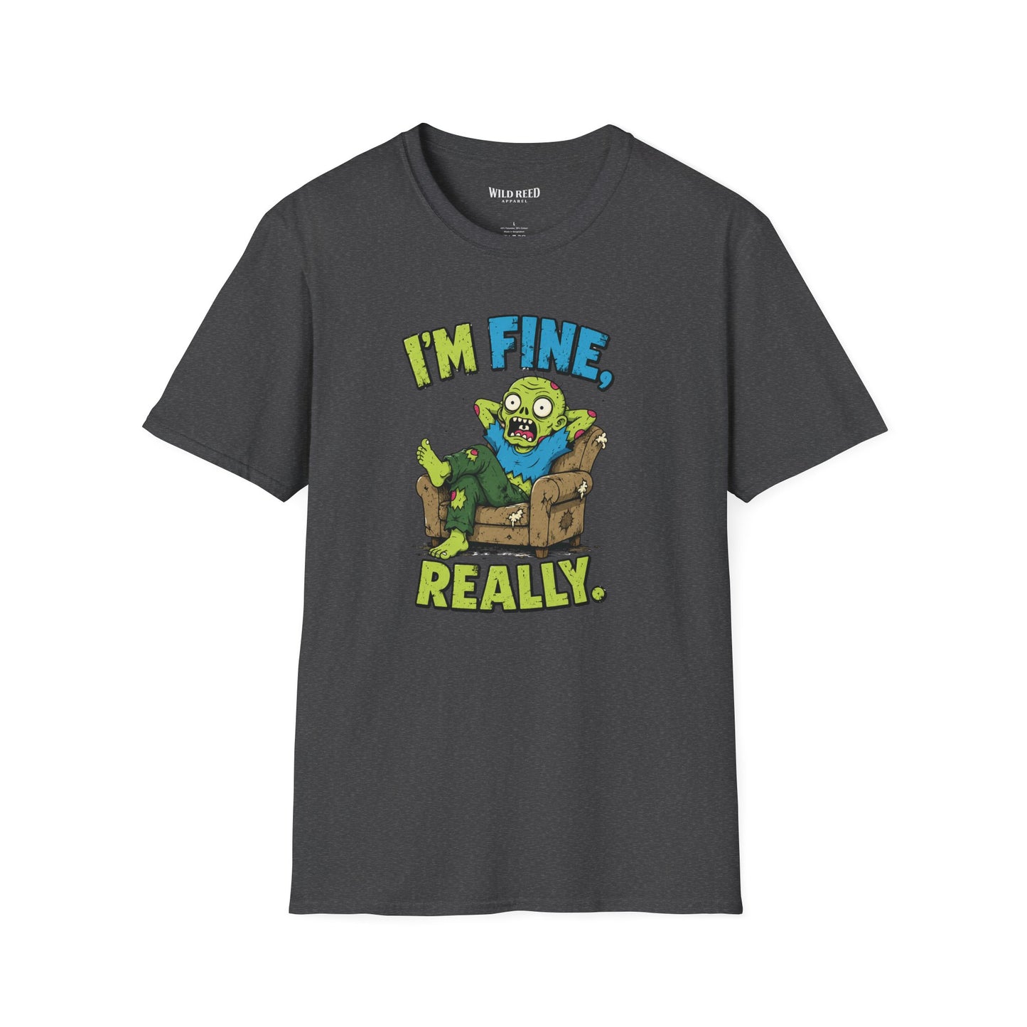 I’m Fine Really Funny Zombie Graphic Tee