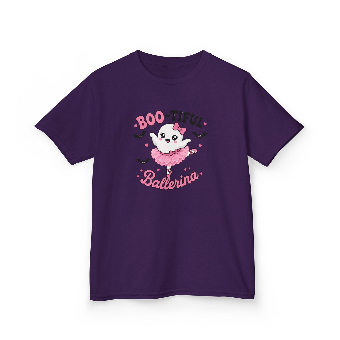 Boo-tiful Ballerina Kids Halloween T-Shirt | Cute Ghost Ballet Tee for Girls