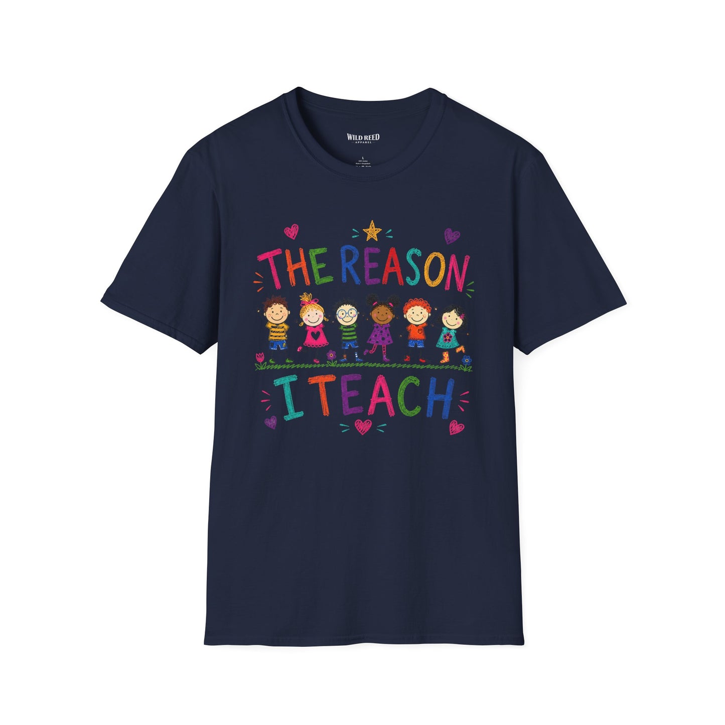 The Reason I Teach Shirt | Colorful Teacher Tee | Back to School Graphic T-Shirt