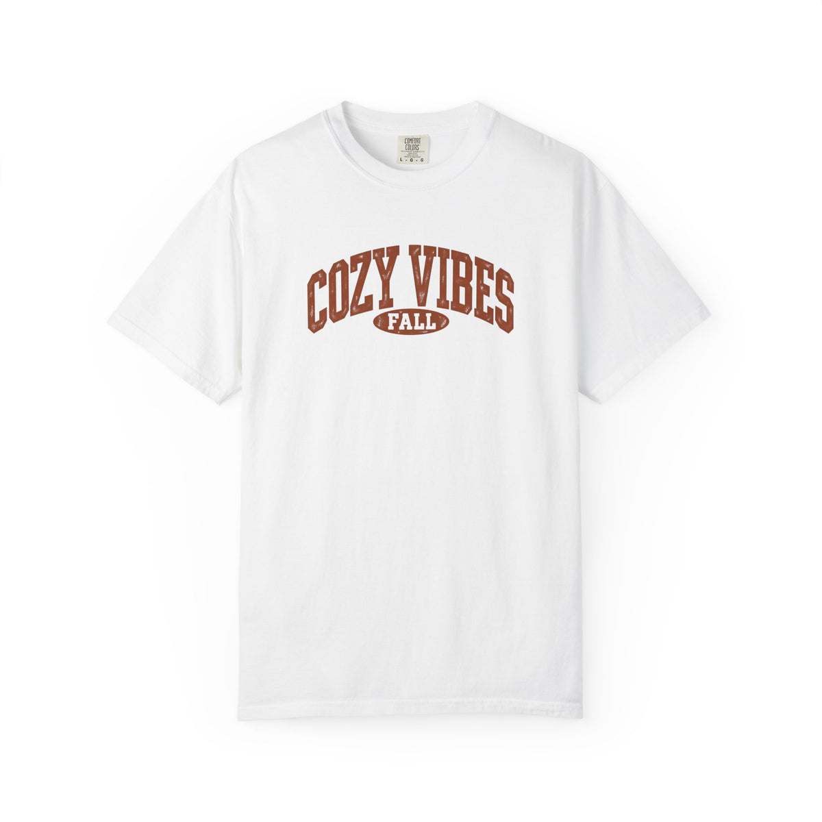 Cozy Vibes Fall Graphic Tee | Vintage Collegiate Comfort Colors 1717 T-Shirt