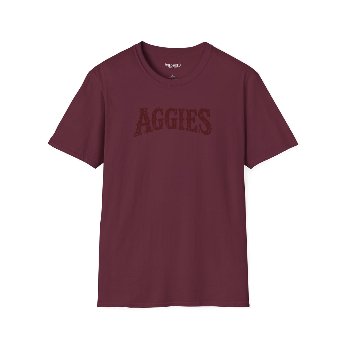 Aggies Vintage Collegiate Graphic Tee | Maroon Game Day Shirt