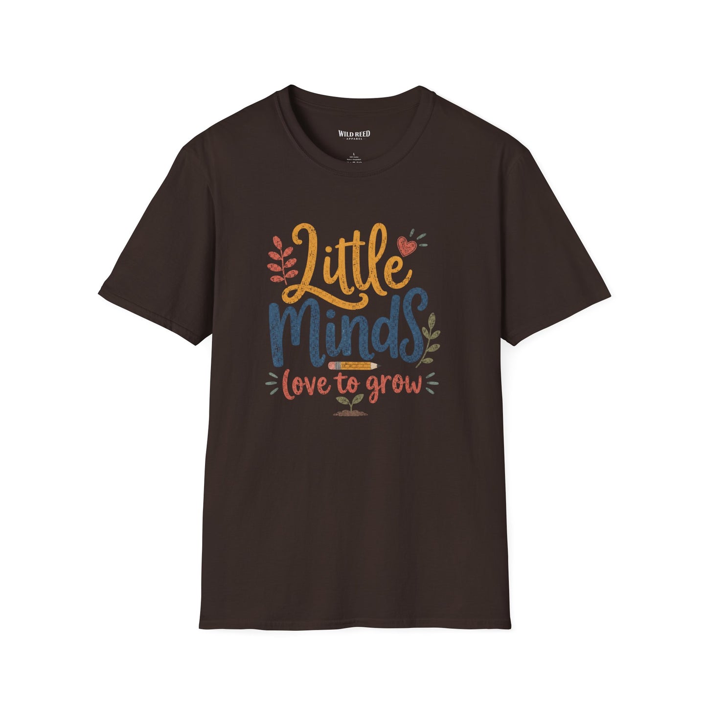 Little Minds Love to Grow Teacher Shirt | Preschool Teacher Tee | Back to School Graphic T-Shirt